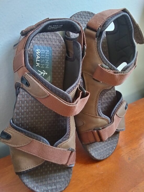 Nunn Bush Rio Bravo Men\'s Brown 3 Strap Sandals/Shoes sz 14 FREE SHIPPING!! main image 11